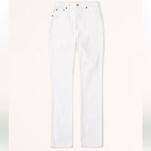 NWT A&F Curve Love Ultra High Rise 90s Slim Straight Jean Size 12 Short